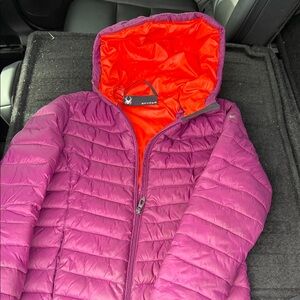 Spyder Kids' Purple and Orange Puffer Jacket